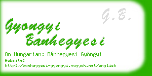 gyongyi banhegyesi business card